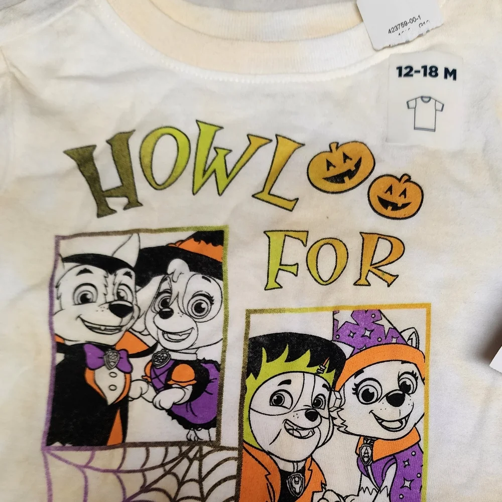 NWT Paw Patrol™ "Howl for Halloween" Unisex T-Shirt for Toddler, Old Navy - Picture 2 of 4